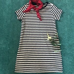 Navy and White Striped Shift Dress! Worn Once 👗
